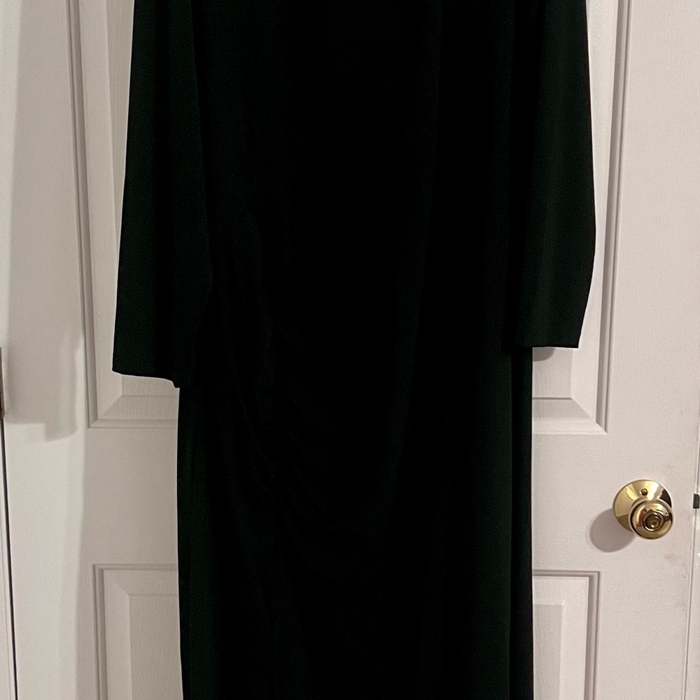 Eloquii Black Maxi Dress Elegant Minimalist Design - Picture 4 of 4